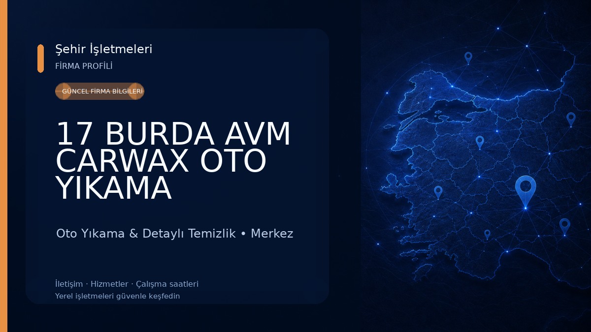 17 BURDA AVM CARWAX OTO YIKAMA Oto Yıkama & Detaylı Temizlik