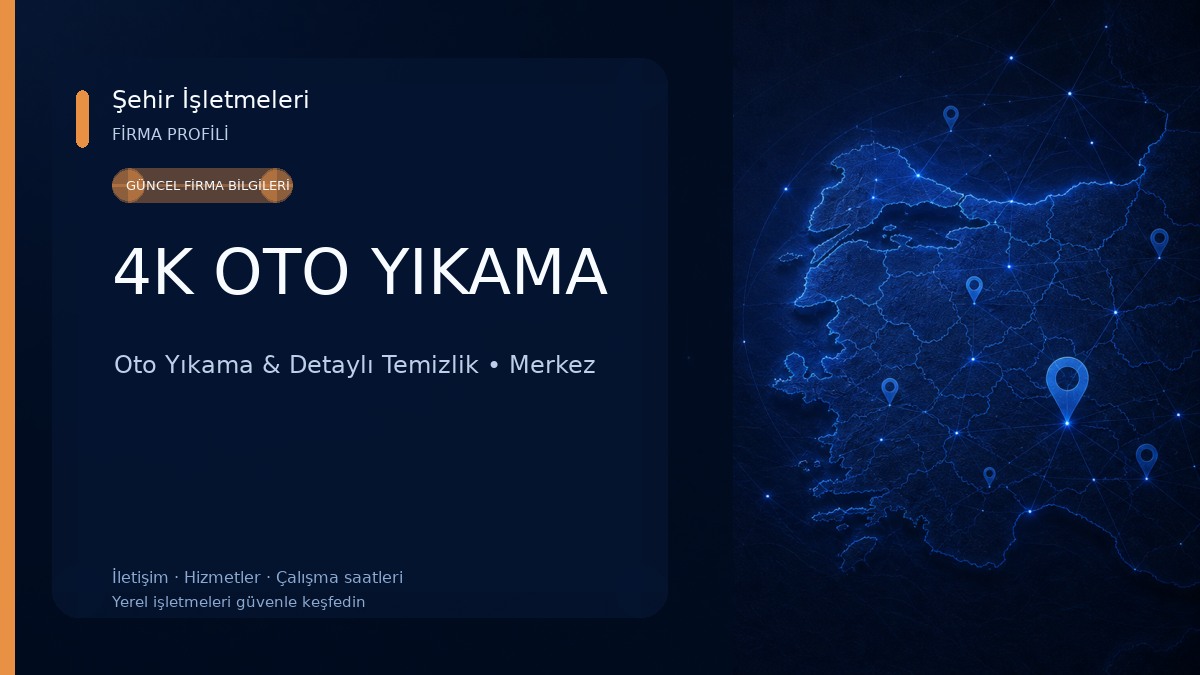 4K OTO YIKAMA Oto Yıkama & Detaylı Temizlik
