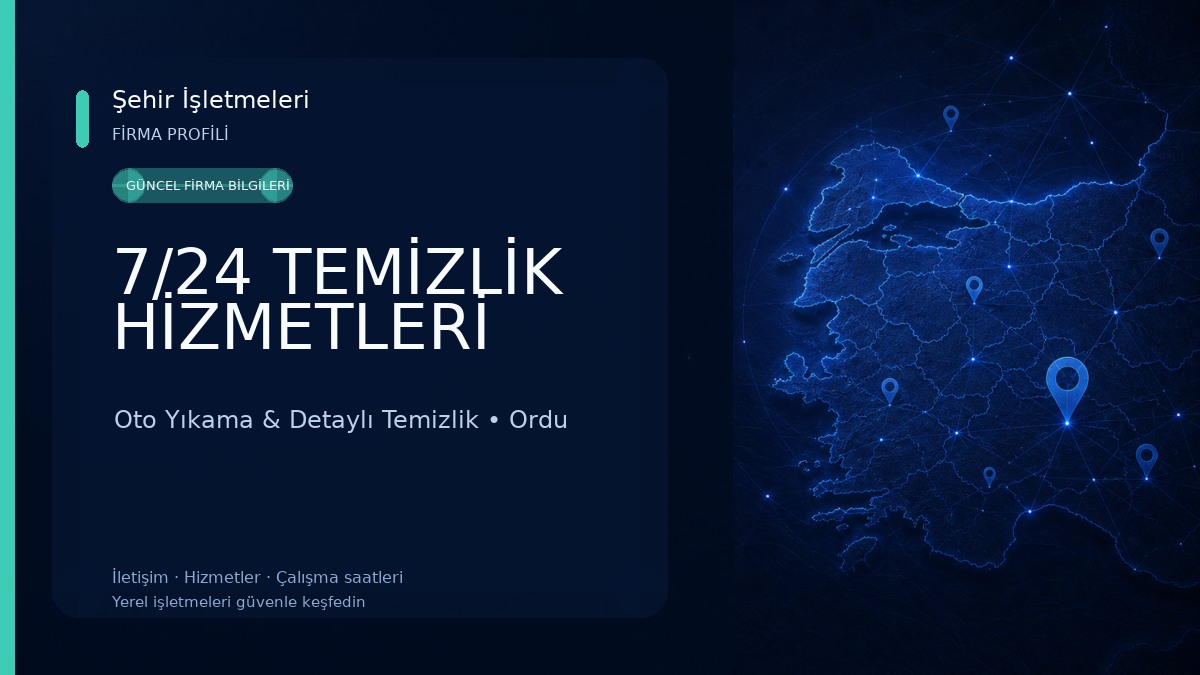 7/24 TEMİZLİK HİZMETLERİ