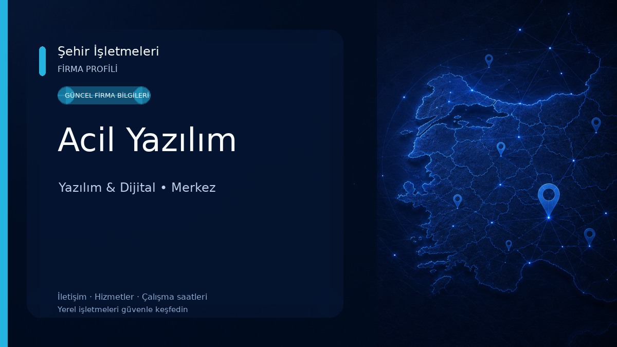 Acil Yazılım Yazılım & Dijital