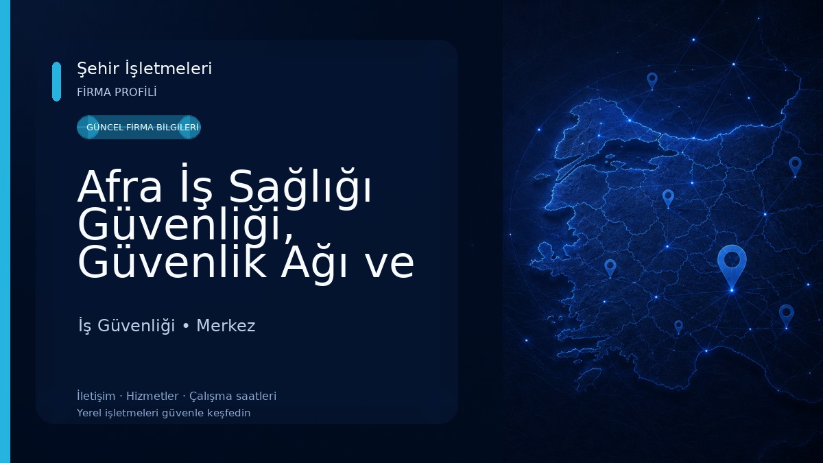 Afra İş Sağlığı Güvenliği, Güvenlik Ağı ve Filesi İş Güvenliği