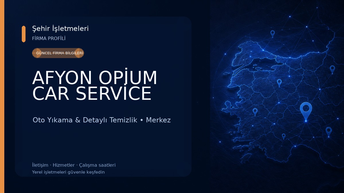 AFYON OPİUM CAR SERVİCE Oto Yıkama & Detaylı Temizlik