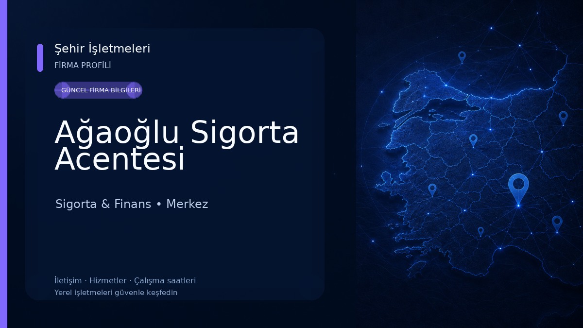 Ağaoğlu Sigorta Acentesi Sigorta & Finans