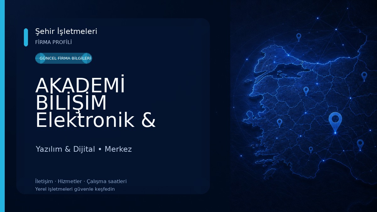 AKADEMİ BİLİŞİM Elektronik & Bilgisayar & Güvenlik - Kamera Sistemleri 