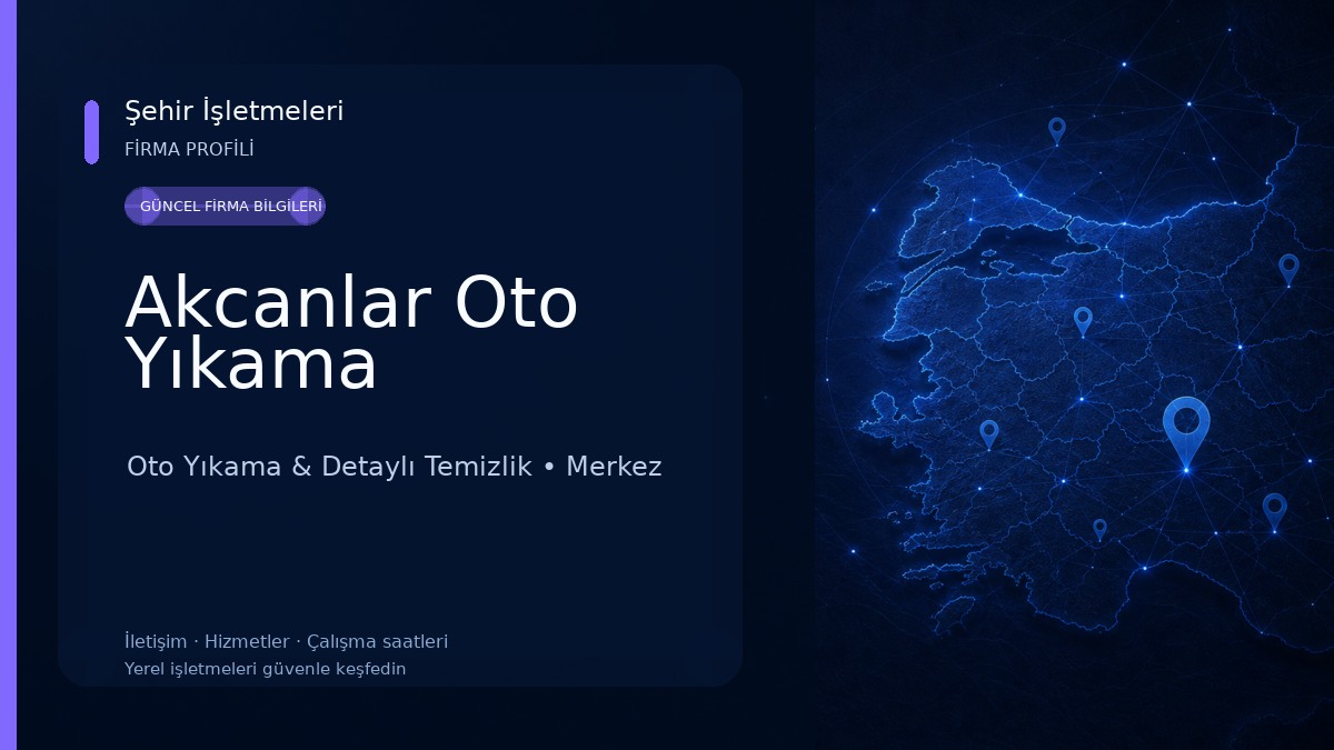 Akcanlar Oto Yıkama 