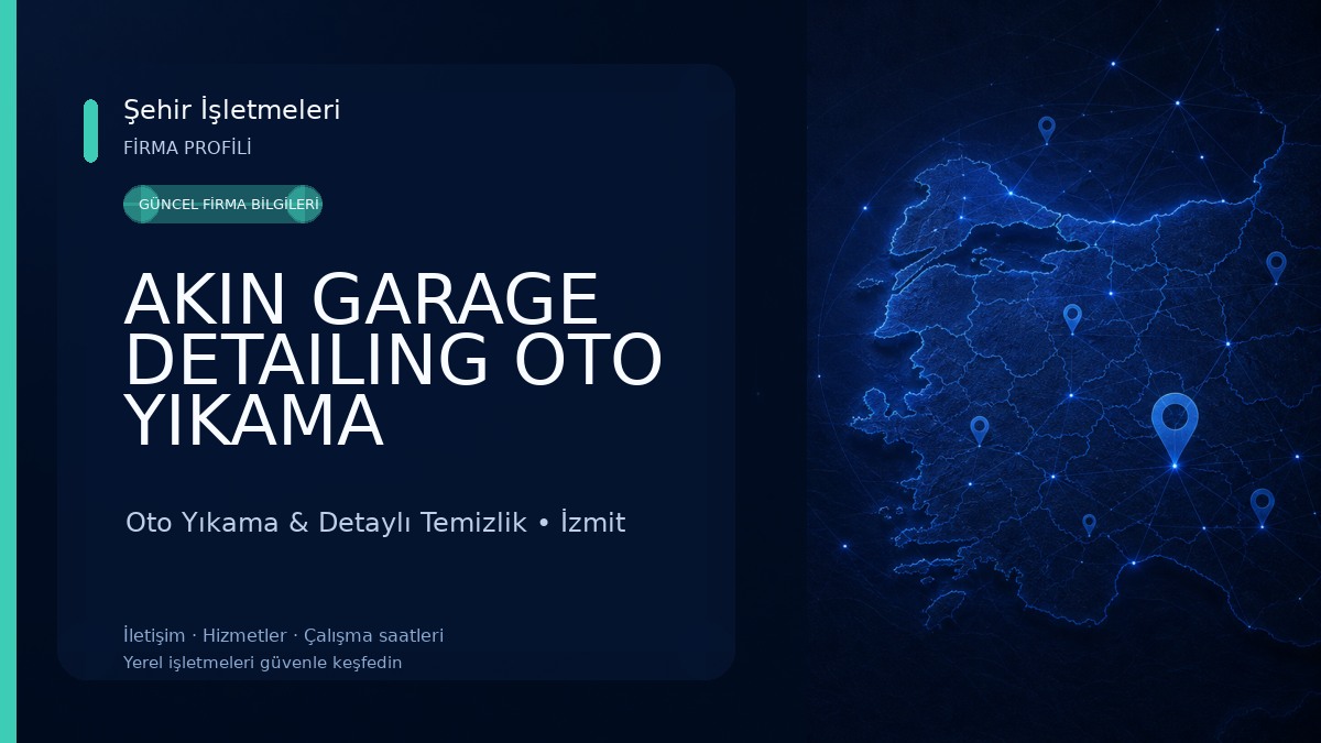 AKIN GARAGE DETAILING OTO YIKAMA Oto Yıkama & Detaylı Temizlik
