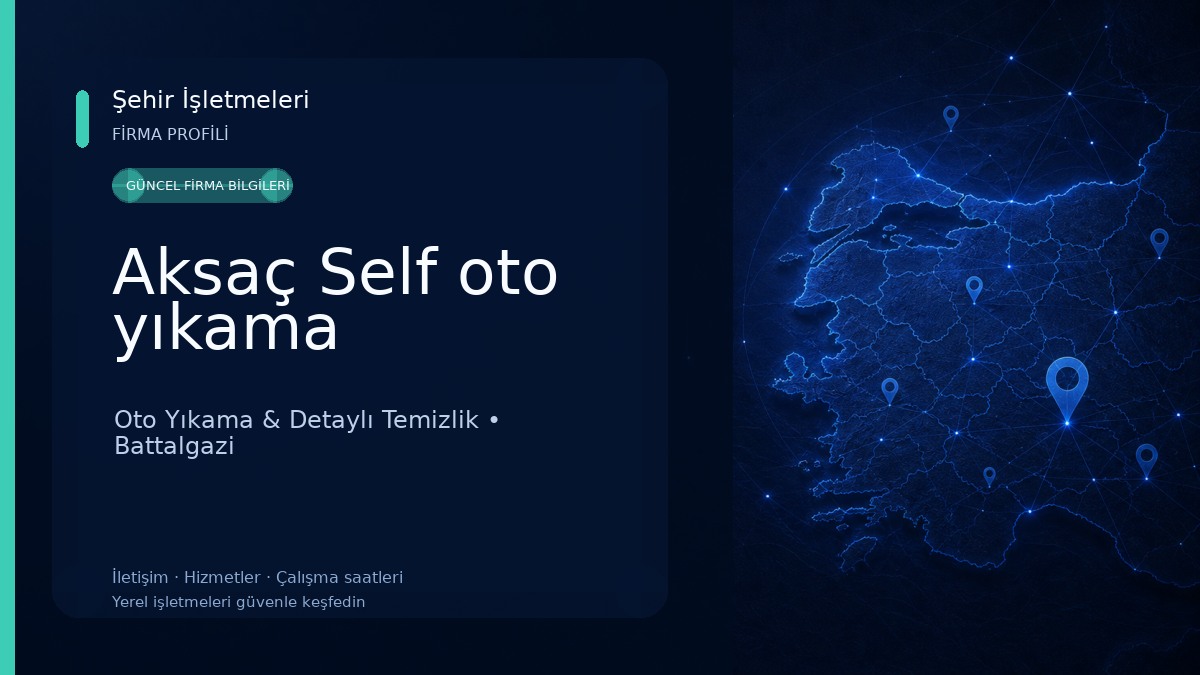 Aksaç Self oto yıkama Oto Yıkama & Detaylı Temizlik