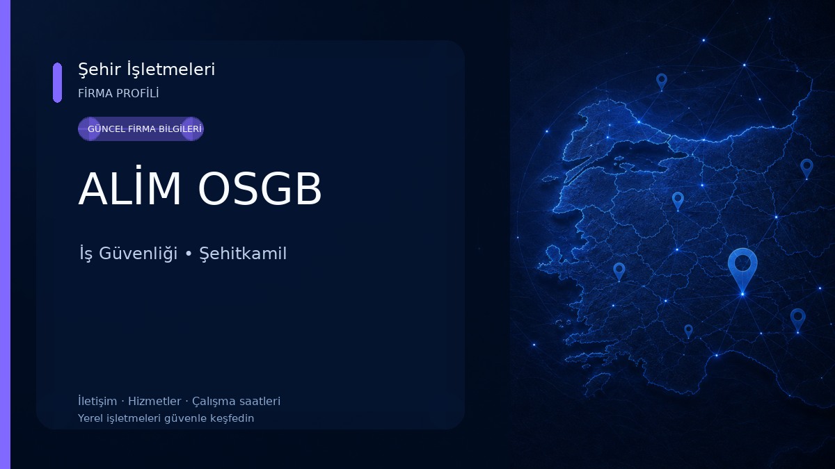 ALİM OSGB İş Güvenliği