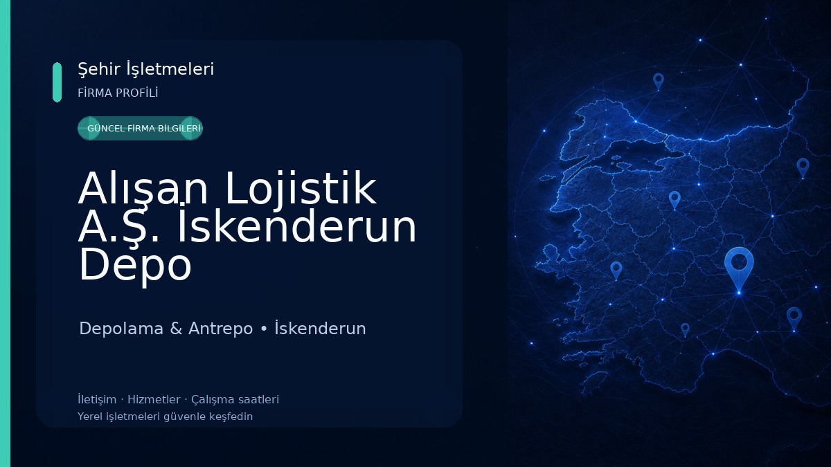 Alışan Lojistik A.Ş. İskenderun Depo Depolama & Antrepo