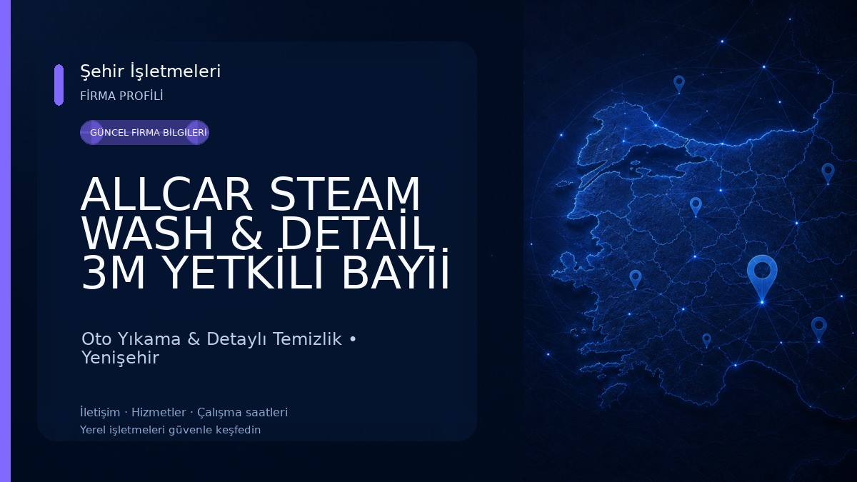 ALLCAR STEAM WASH & DETAİL 3M YETKİLİ BAYİİ Oto Yıkama & Detaylı Temizlik