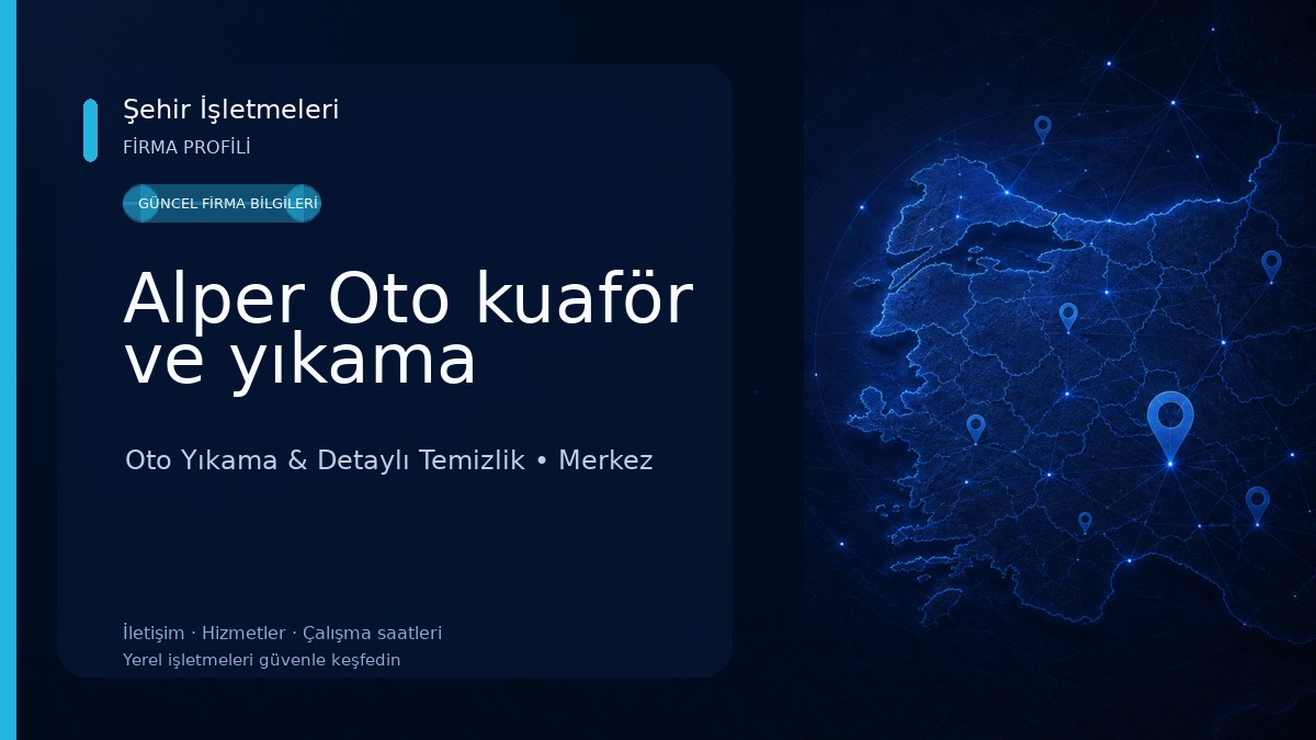 Alper Oto kuaför ve yıkama Oto Yıkama & Detaylı Temizlik