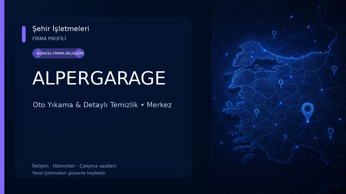ALPERGARAGE Oto Yıkama & Detaylı Temizlik