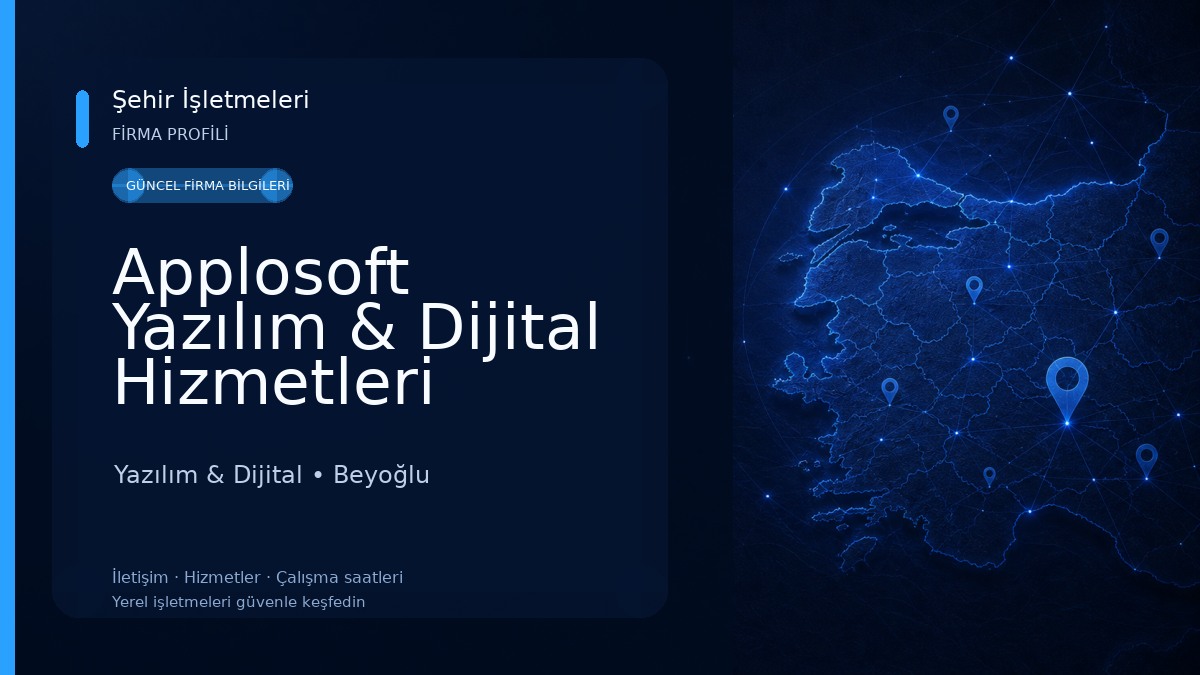 Applosoft Yazılım & Dijital Hizmetleri 