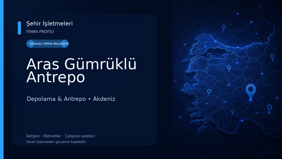 Aras Gümrüklü Antrepo Depolama & Antrepo