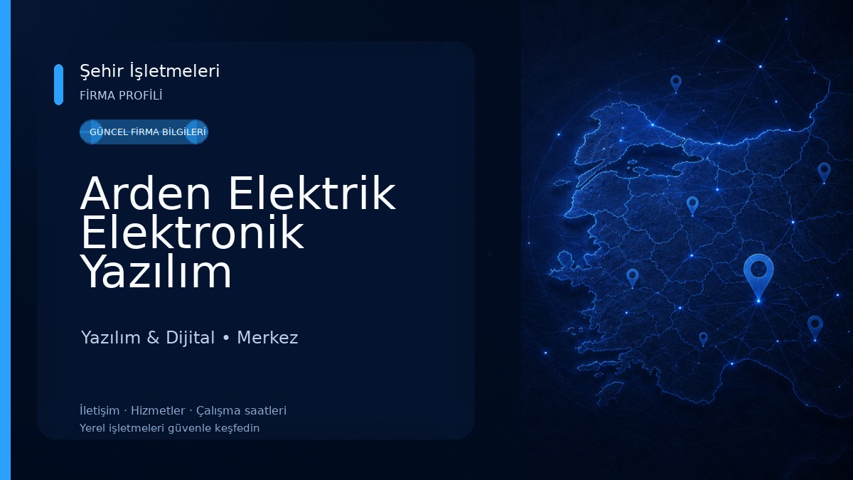 Arden Elektrik Elektronik Yazılım 