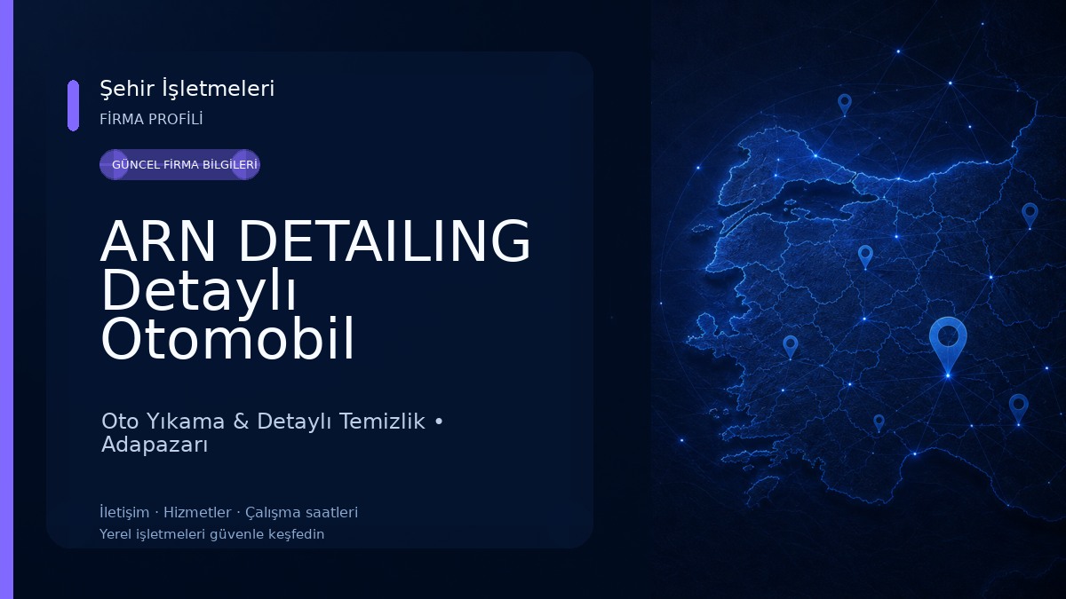 ARN DETAILING Detaylı Otomobil Temizlik, Restore & Koruma Uygulamaları
