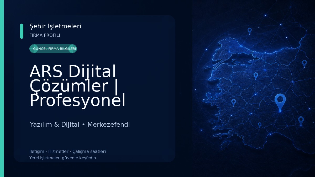ARS Dijital Çözümler | Profesyonel Yazılım ve Dijital Pazarlama Hizmetleri Yazılım & Dijital