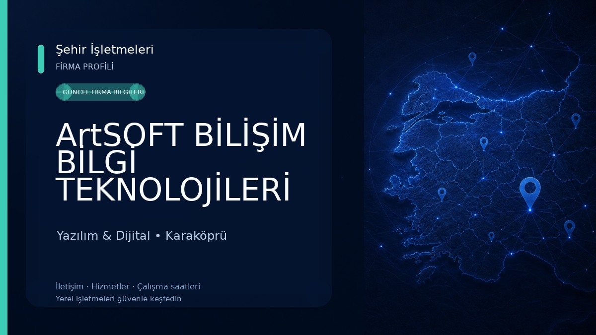 ArtSOFT BİLİŞİM BİLGİ TEKNOLOJİLERİ Yazılım & Dijital