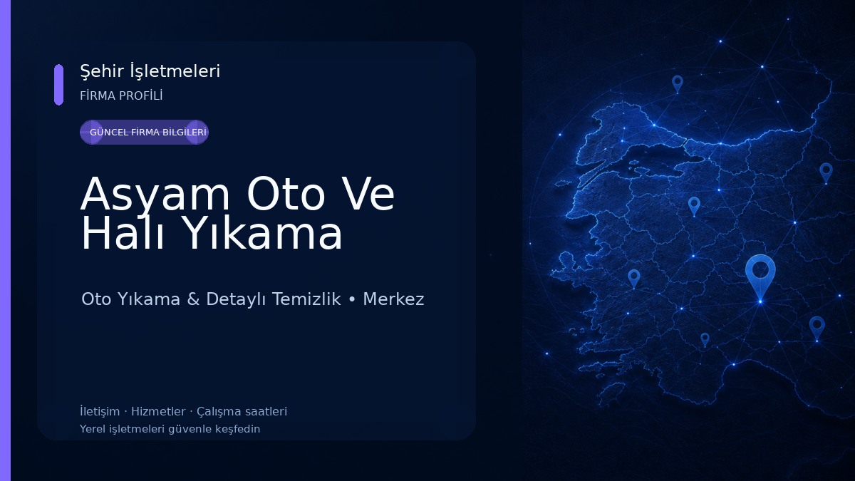 Asyam Oto Ve Halı Yıkama Oto Yıkama & Detaylı Temizlik
