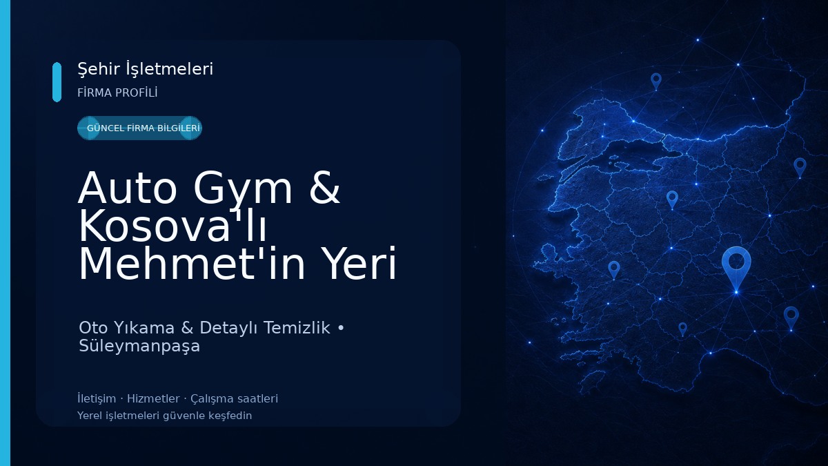 Auto Gym & Kosova'lı Mehmet'in Yeri Oto Yıkama & Detaylı Temizlik