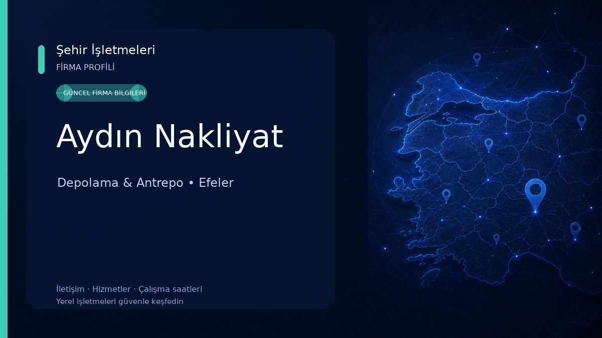 Aydın Nakliyat Depolama & Antrepo