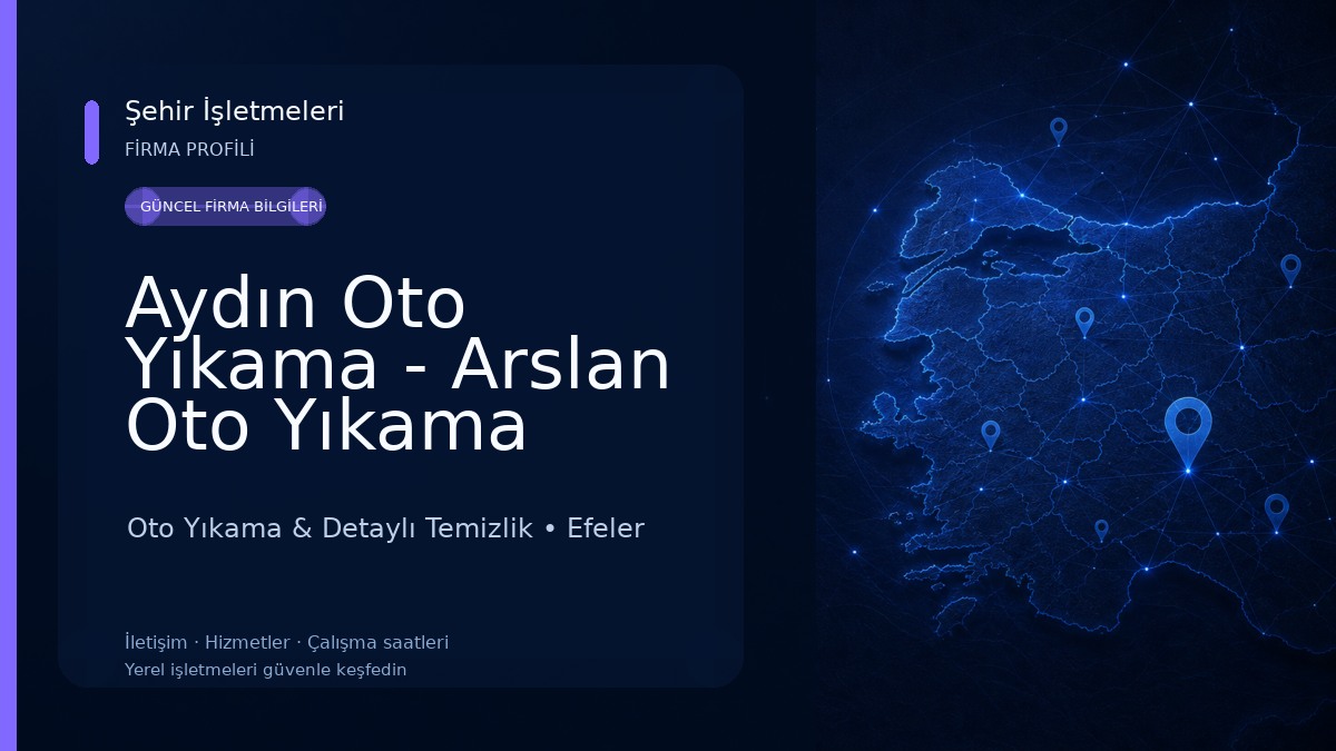 Aydın Oto Yıkama - Arslan Oto Yıkama 
