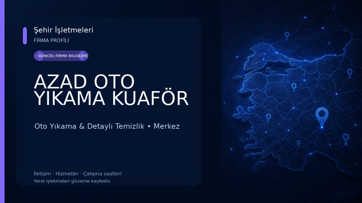 AZAD OTO YIKAMA KUAFÖR Oto Yıkama & Detaylı Temizlik