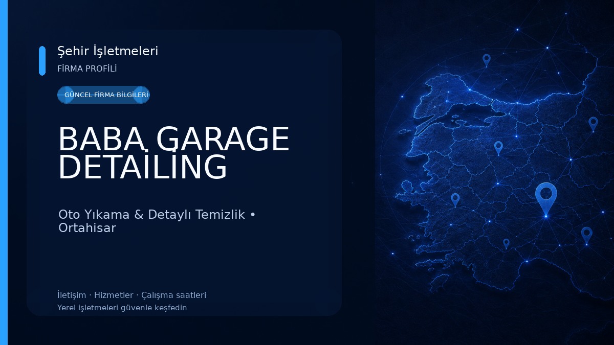 BABA GARAGE DETAİLİNG Oto Yıkama & Detaylı Temizlik