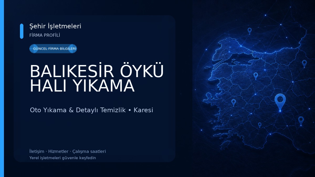 BALIKESİR ÖYKÜ HALI YIKAMA Oto Yıkama & Detaylı Temizlik