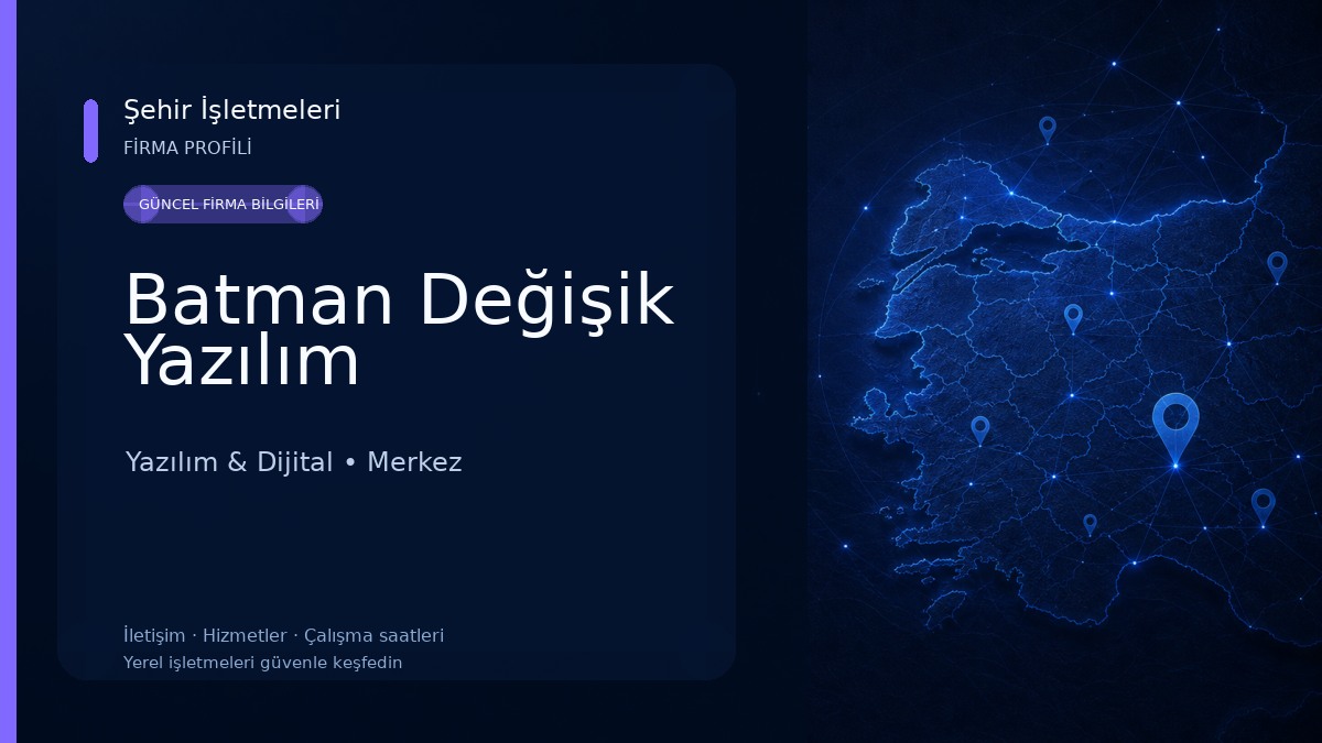 Batman Değişik Yazılım Yazılım & Dijital