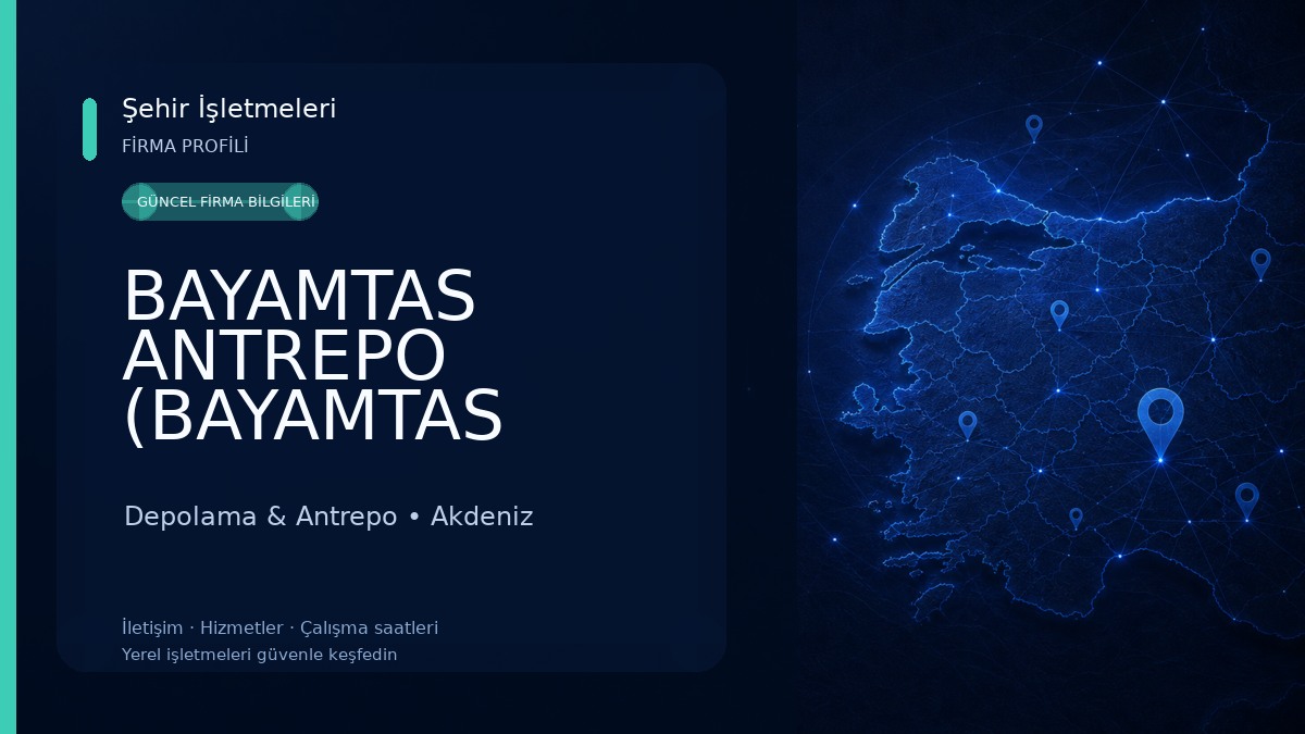 BAYAMTAS ANTREPO (BAYAMTAS ITHALAT IHRACAT A.S.) 