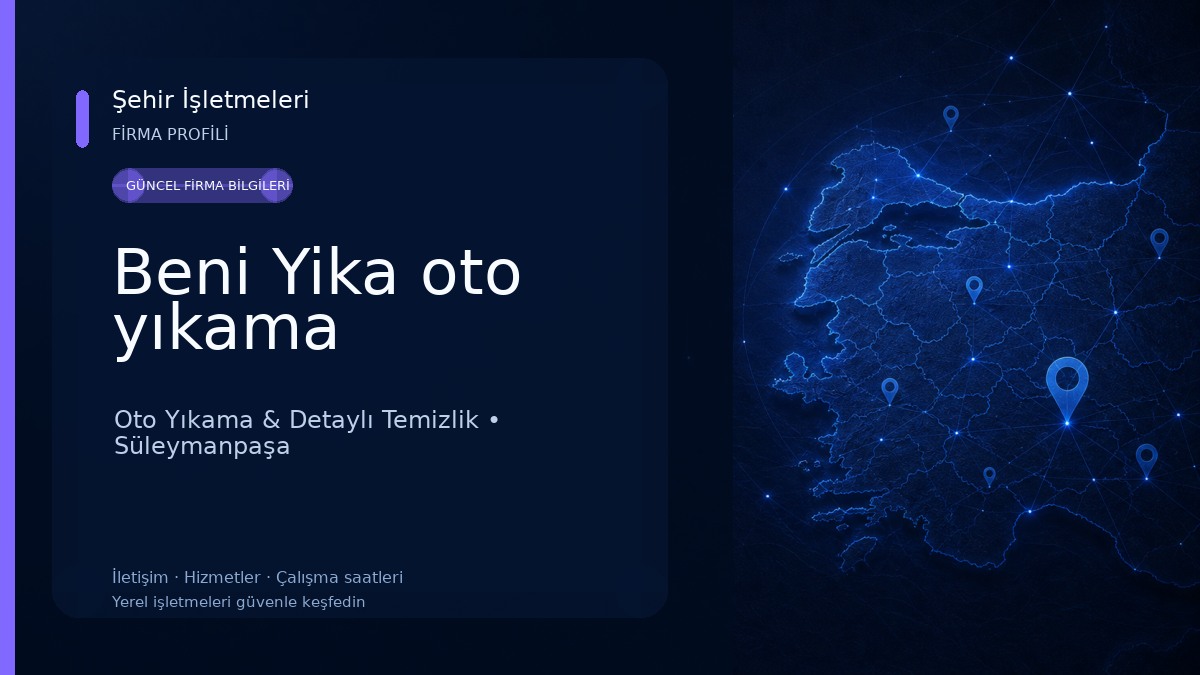 Beni Yika oto yıkama Oto Yıkama & Detaylı Temizlik