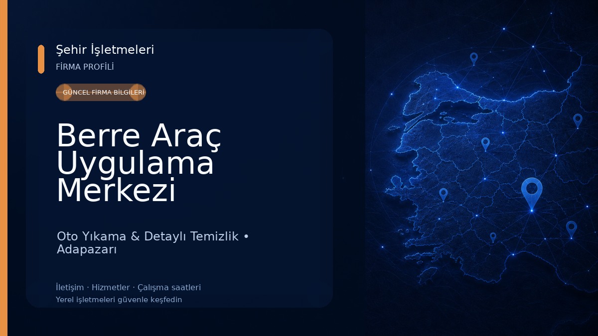Berre Araç Uygulama Merkezi Oto Yıkama & Detaylı Temizlik