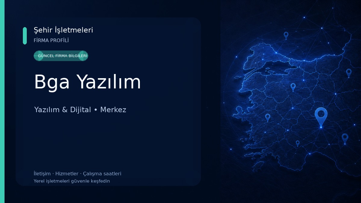 Bga Yazılım Yazılım & Dijital