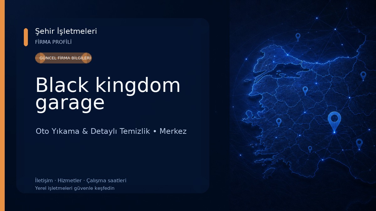 Black kingdom garage Oto Yıkama & Detaylı Temizlik