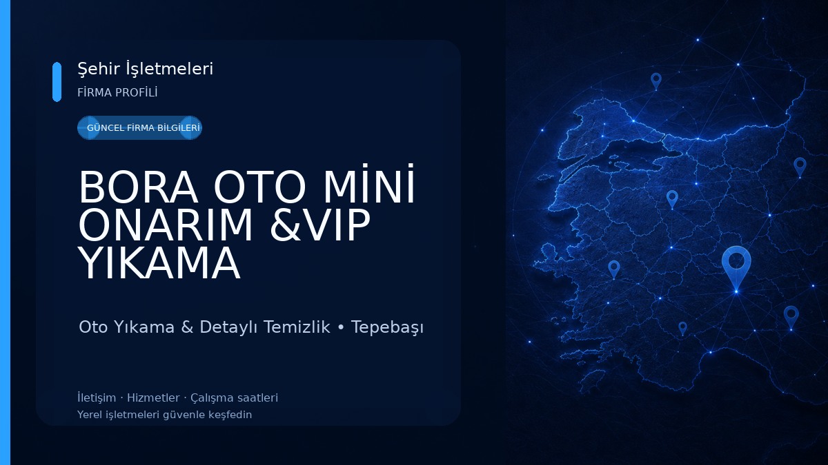 BORA OTO MİNİ ONARIM &VIP YIKAMA Oto Yıkama & Detaylı Temizlik