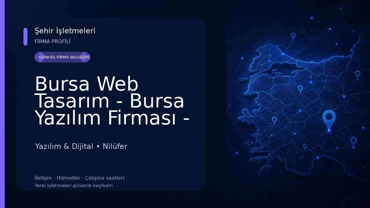 Bursa Web Tasarım - Bursa Yazılım Firması - YassMedya Yazılım & Dijital