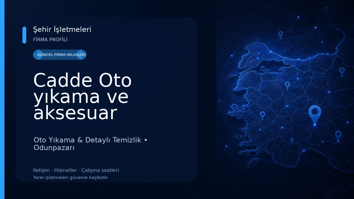 Cadde Oto yıkama ve aksesuar