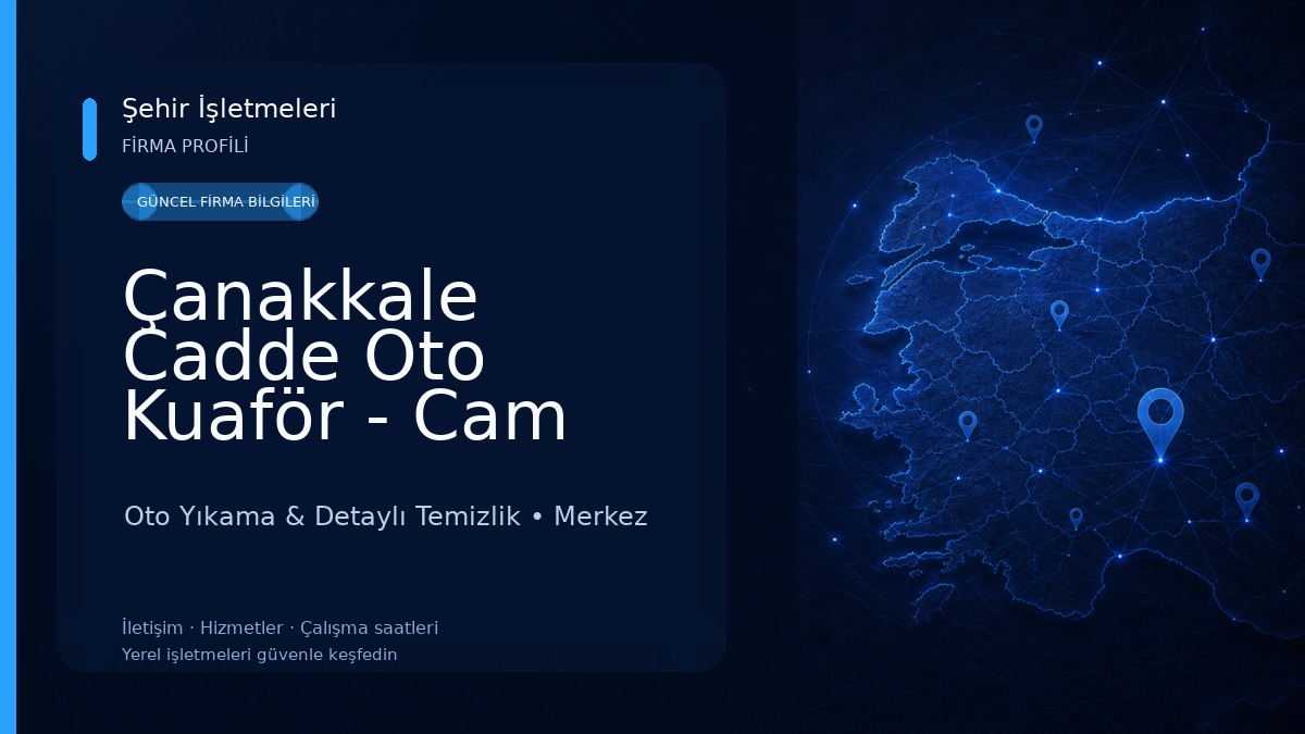 Çanakkale Cadde Oto Kuaför - Cam Filmi