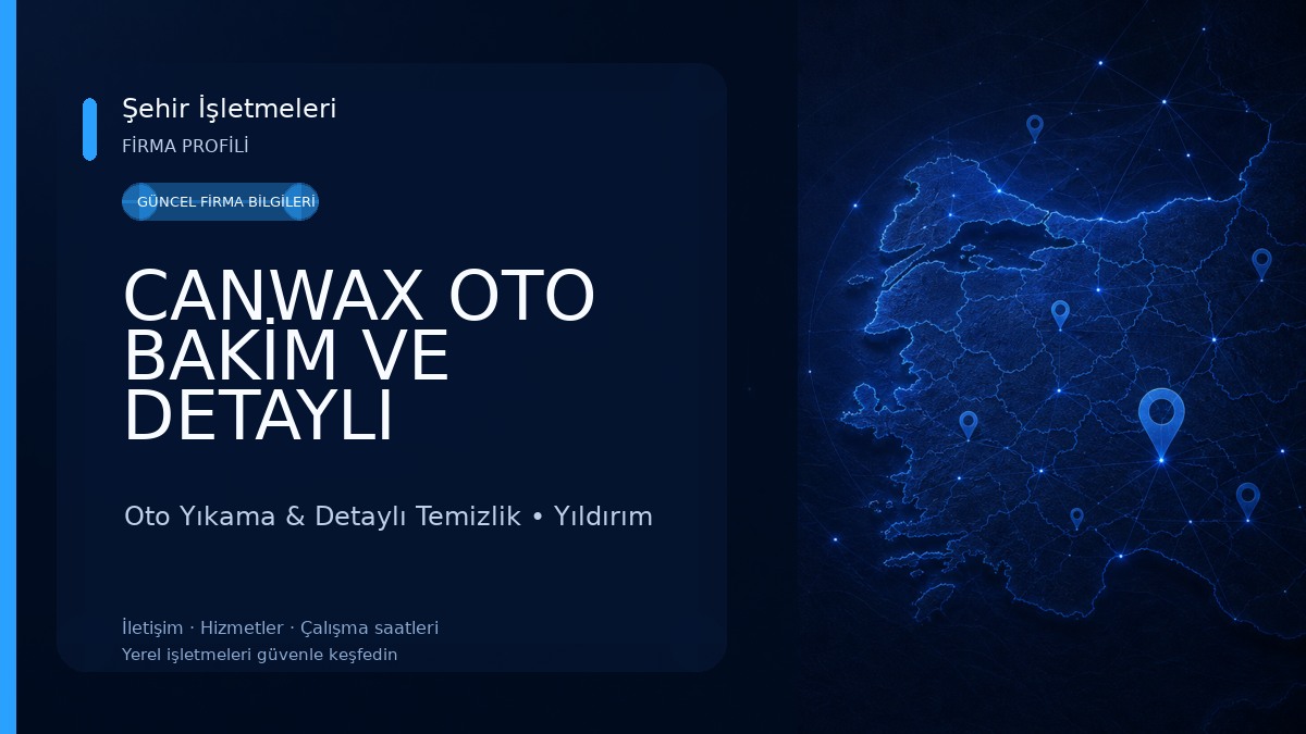 CANWAX OTO BAKİM VE DETAYLI TEMİZLİK Oto Yıkama & Detaylı Temizlik