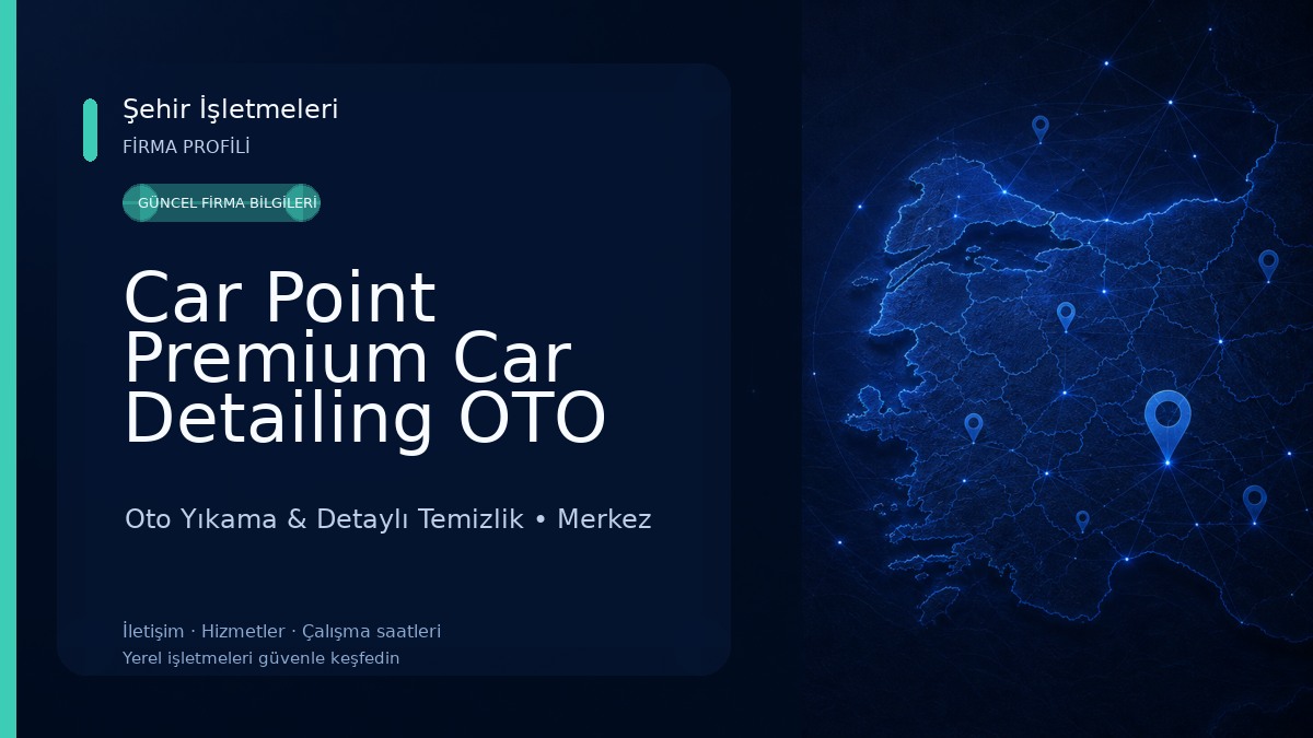Car Point Premium Car Detailing OTO YIKAMA Oto Yıkama & Detaylı Temizlik