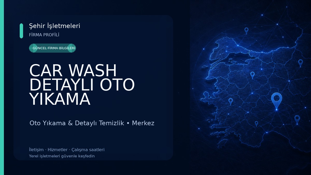 CAR WASH DETAYLI OTO YIKAMA 