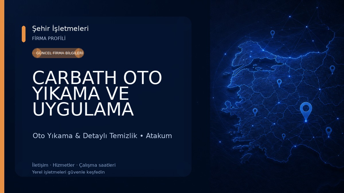 CARBATH OTO YIKAMA VE UYGULAMA MERKEZİ Oto Yıkama & Detaylı Temizlik