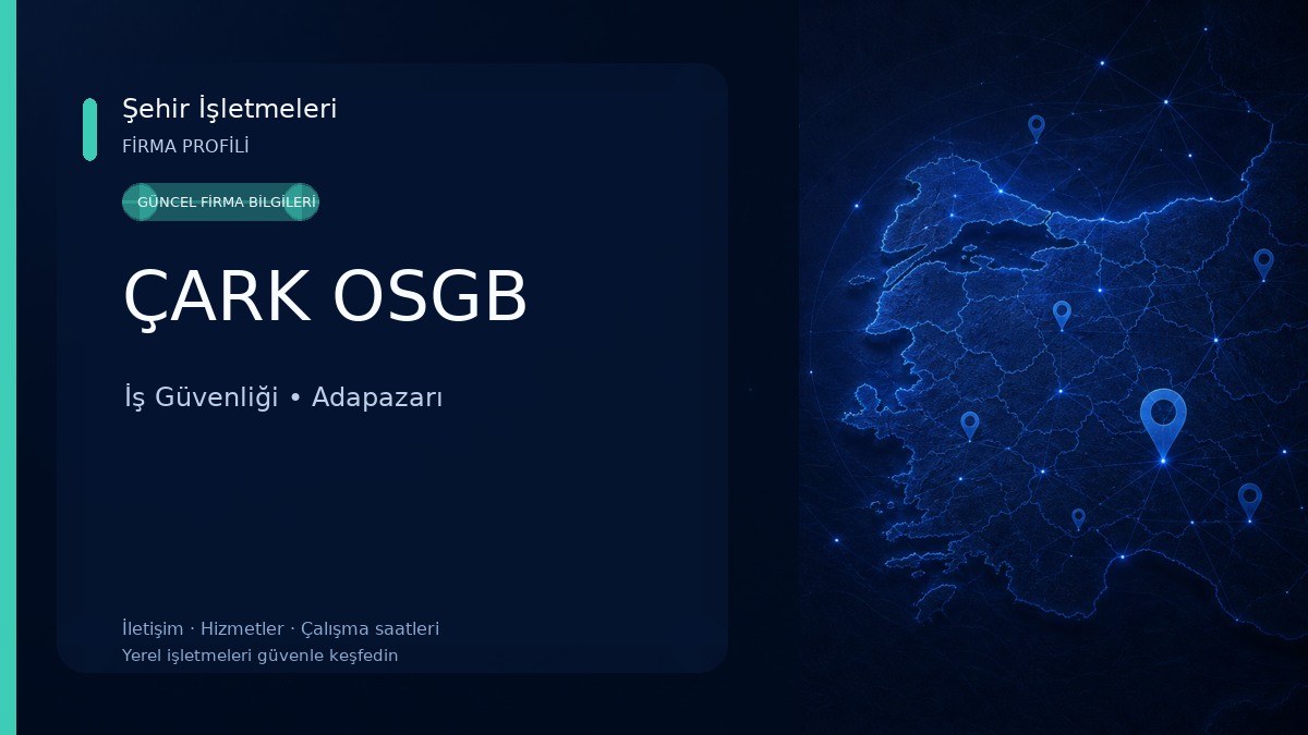 ÇARK OSGB İş Güvenliği