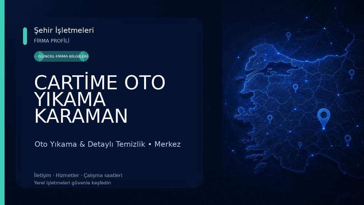 CARTİME OTO YIKAMA KARAMAN Oto Yıkama & Detaylı Temizlik