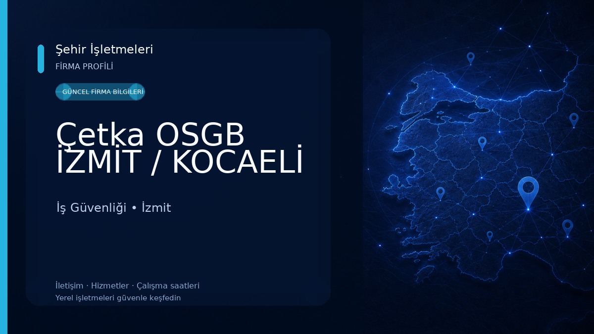 Çetka OSGB İZMİT / KOCAELİ