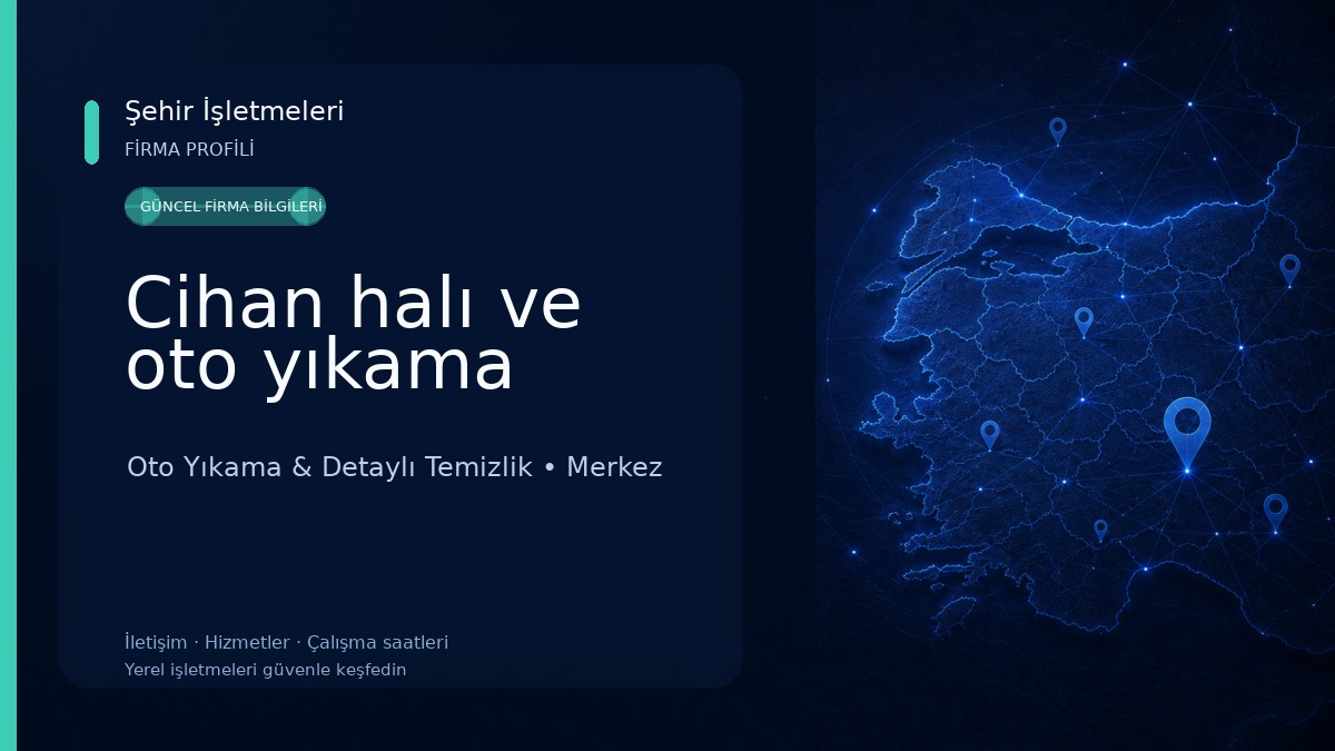 Cihan halı ve oto yıkama Oto Yıkama & Detaylı Temizlik