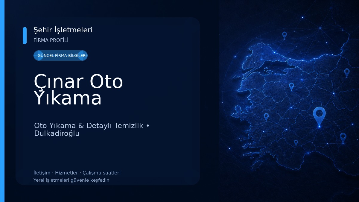 Çınar Oto Yıkama Oto Yıkama & Detaylı Temizlik
