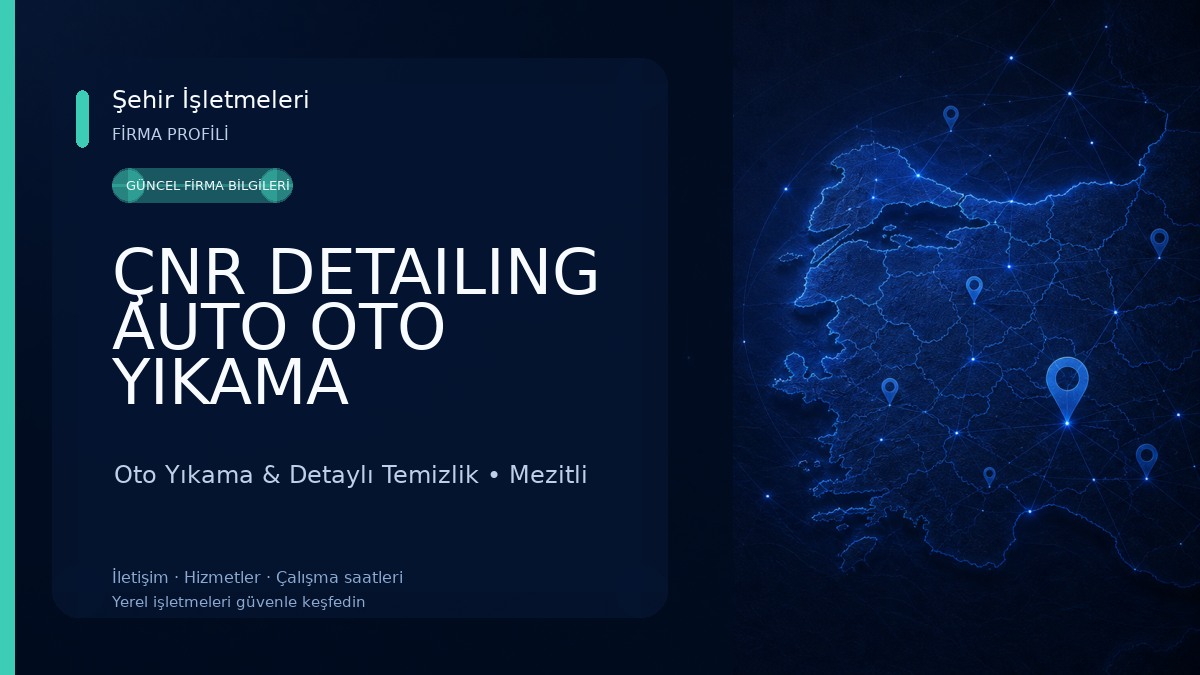 ÇNR DETAILING AUTO OTO YIKAMA Oto Yıkama & Detaylı Temizlik