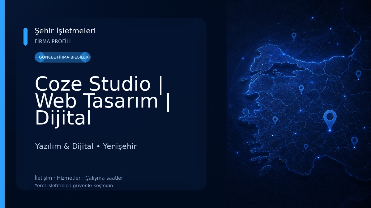 Coze Studio | Web Tasarım | Dijital Pazarlama | Reklam Yazılım & Dijital